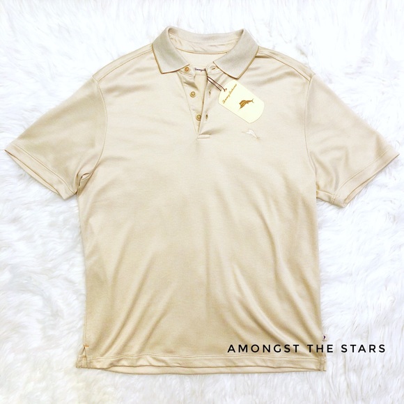 Tommy Bahama All Squared Eggshell Polo Shirt - Picture 4 of 8